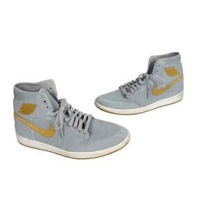 Nike Air Jordan 1 Retro OG Flyknit High Wolf Grey Sz 13